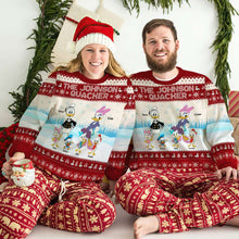 Load image into Gallery viewer, Personalized Family Christmas Sweater - The Quacker Design Ugly Christmas Sweater PopCulturePrints
