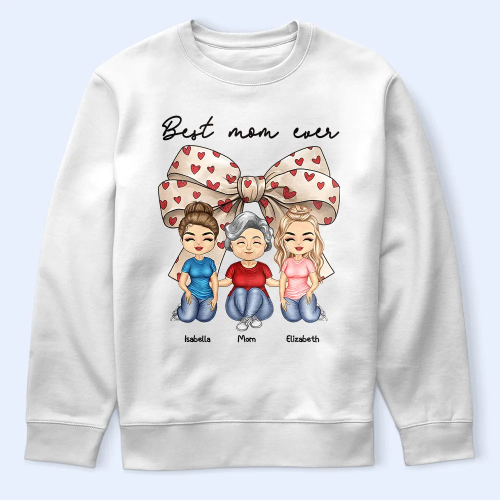 “Best Mom Ever” - Personalized T-Shirt for Loving Moms & Grandmas T-shirt PopCulturePrints