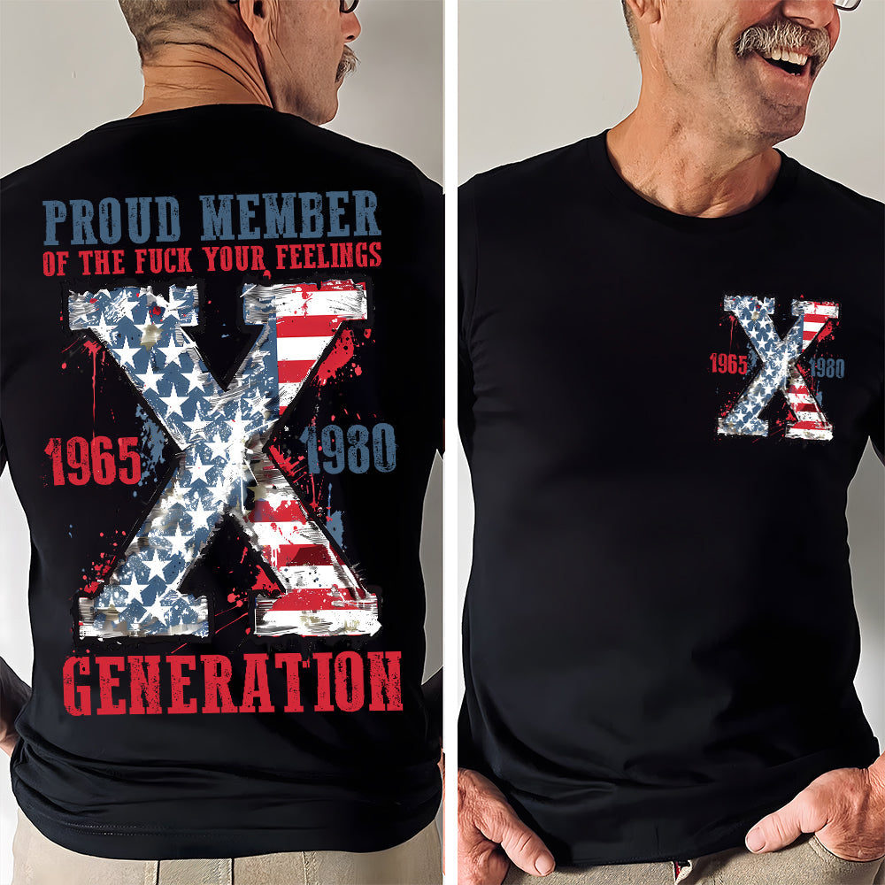 Bold Generation X Hoodie - Patriotic Design