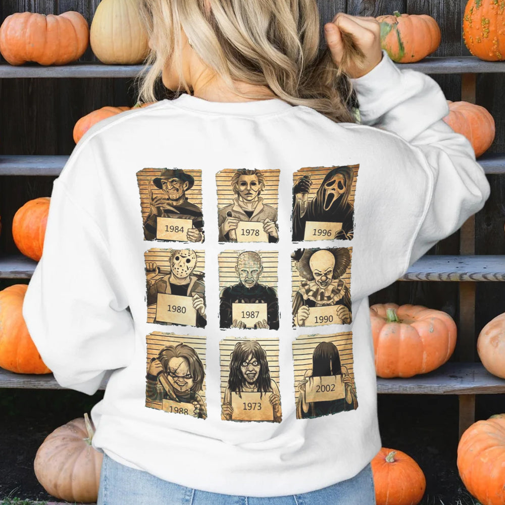 Vintage Horror Movie Icons Halloween Shirt