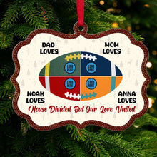 Load image into Gallery viewer, Custom Family Christmas Ornament - Personalized American Football Team Design Ornament PopCulturePrints
