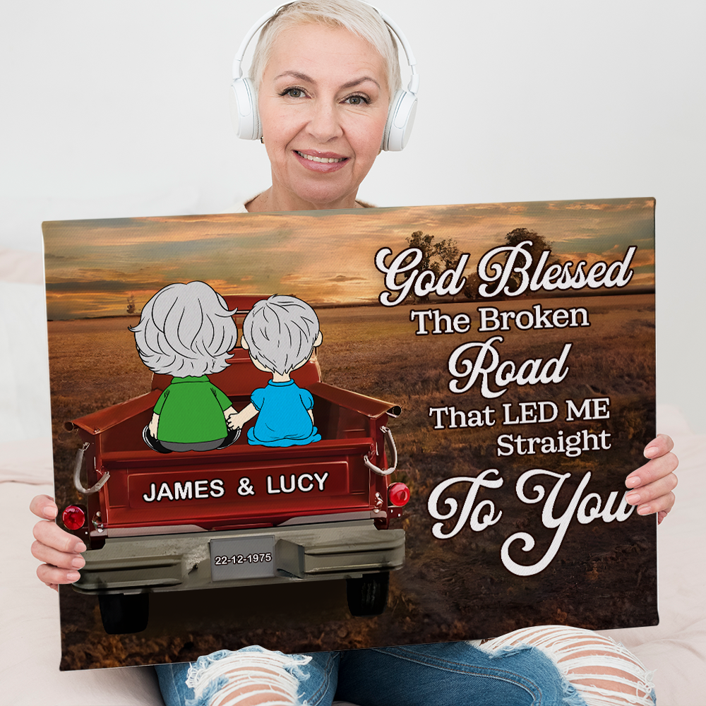 Personalized Couple Canvas Print - A Heartfelt Gift Poster & Canvas PopCulturePrints