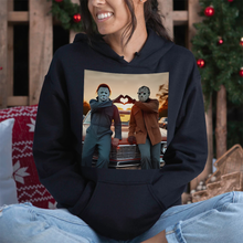 Load image into Gallery viewer, Classic Horror Icons Christmas Sweater Shirts PopCulturePrints
