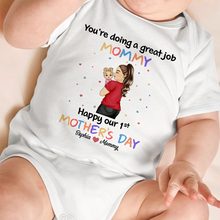 Load image into Gallery viewer, You&#39;re Doing A Great Job Mommy - Personalized Baby Onesie Baby Onesie PopCulturePrints
