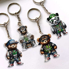Load image into Gallery viewer, Personalized Teddy Bear Keychain for Pop Culture Enthusiasts Keychains PopCulturePrints
