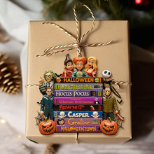 Load image into Gallery viewer, “Embrace the Spooky Vibes!” – Horror Tape Stack Ornament, Personalized Gift for Halloween Lovers Ornament PopCulturePrints
