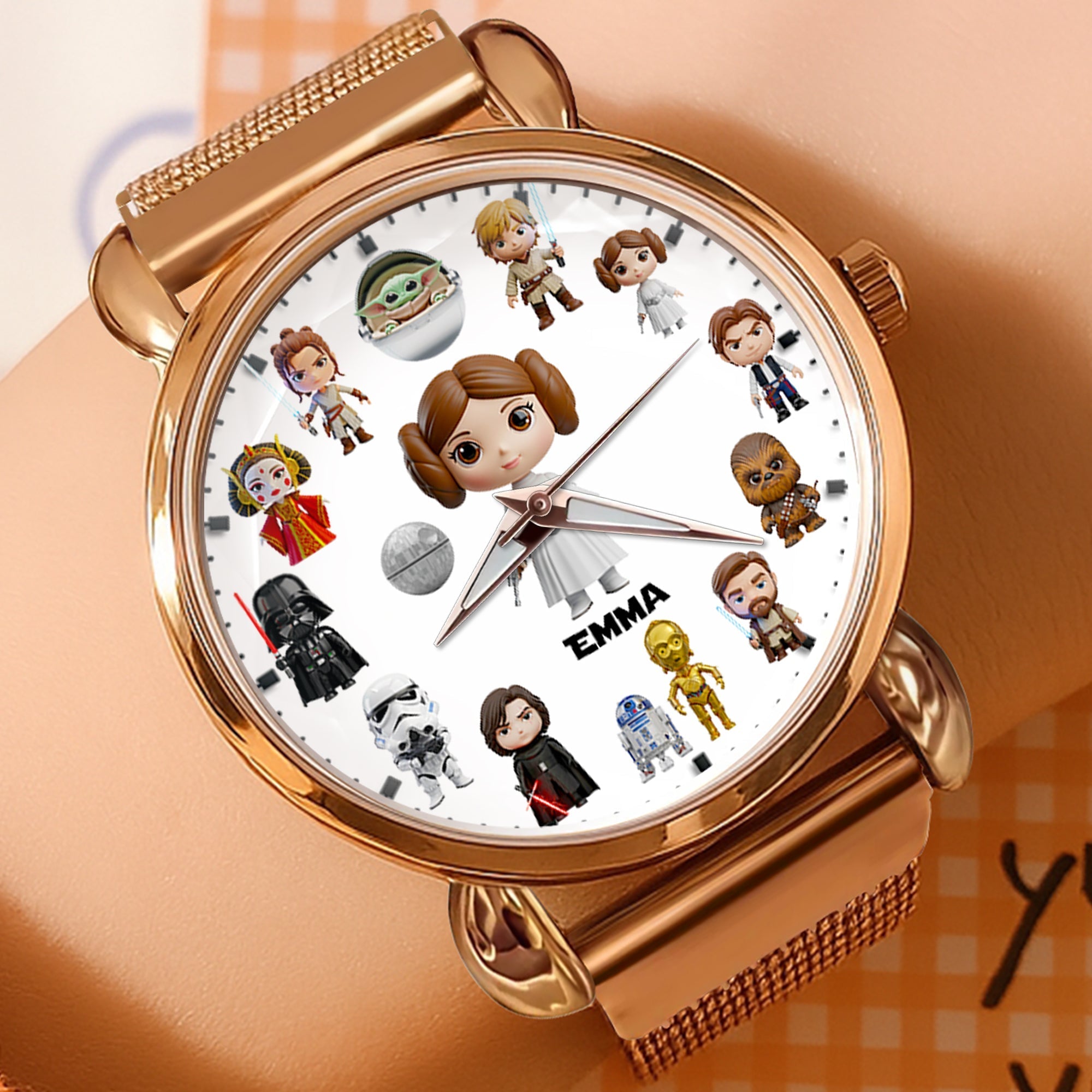 "Time to Shine!" - Cosmic Captain Quartz Watch - Personalized Gift for Star Wars Fans Quartz Watch PopCulturePrints