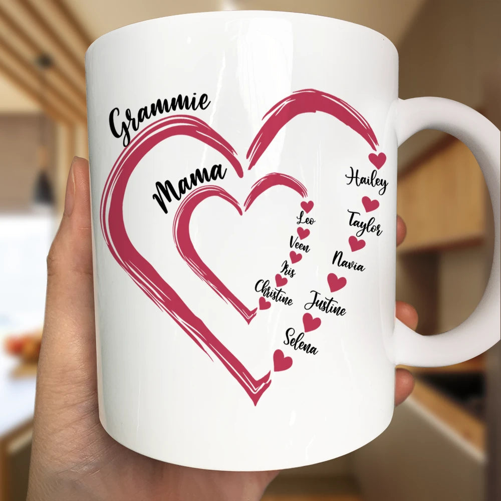 Love Knows No Bounds - Personalized Mug for Mom & Grandma Mug PopCulturePrints