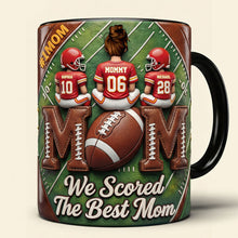Load image into Gallery viewer, We Scored The Best Mom - Sport Lover Mom Coffee Mug - Personalized Gift For Mother’s Day Coffee Mug PopCulturePrints
