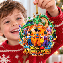 Load image into Gallery viewer, Celebrating 40 Years of Adventure - Personalized Dragon Ball Acrylic Ornament - Perfect Gift for Fans Ornament PopCulturePrints
