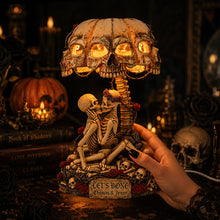 Load image into Gallery viewer, Let's Bone - Naughty Couple Skeleton Acrylic Light Box - Personalized Gifts
