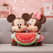 Load image into Gallery viewer, You're One in a Melon - Adorable Watermelon Couple Pillow Pillow PopCulturePrints
