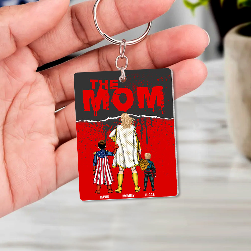 “Super Moms Deserve Super Gifts!” - Personalized Supes Keychain for Mom, Custom Gift for Special Women Keychains PopCulturePrints