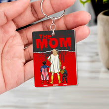 Load image into Gallery viewer, “Super Moms Deserve Super Gifts!” - Personalized Supes Keychain for Mom, Custom Gift for Special Women Keychains PopCulturePrints
