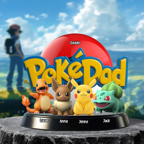 “Celebrate the Best Dad with Style - Personalized Dad Acrylic Plaque - Unique Gift for Dad, Grandpa, and More” Shaped Plaques PopCulturePrints