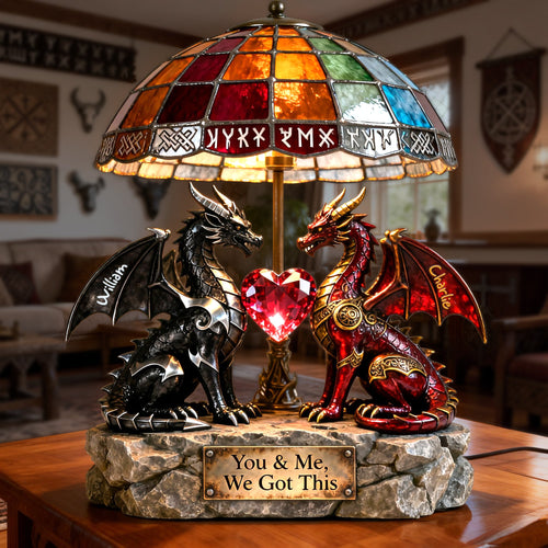 You & Me, We Got This - Viking Couple Light Box - Personalized Gift for Couples Light Box PopCulturePrints