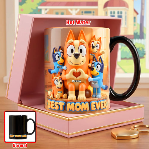 Best Puppy Mom Ever - Personalized Magic Coffee Mug for Dog Moms Coffee Mug PopCulturePrints
