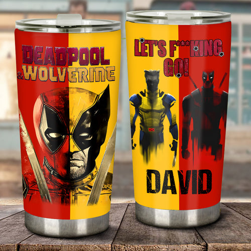 Deadpool & Wolverine - Personalized Themed Tumbler Tumbler PopCulturePrints