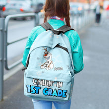 Load image into Gallery viewer, Personalized Snowman Backpack for Kids - 1st Grade Chillin' Backpack PopCulturePrints
