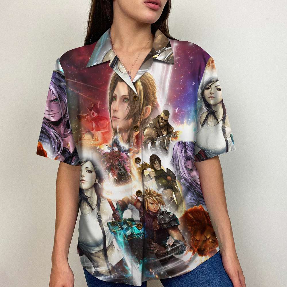 Final Fantasy VII Ever Crisis Gamers Hawaiian Shirt - Personalized Gift for Fans Hawaiian Shirts PopCulturePrints
