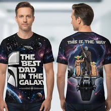 Load image into Gallery viewer, The Best Dad In The Galaxy - Personalized Shirt for Dad | Unique Father's Day Gift AOP Products PopCulturePrints
