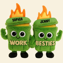 Load image into Gallery viewer, Spread Joy with Your Cute Dumpster Coworkers - Personalized Gifts for Team Mates Pillow PopCulturePrints
