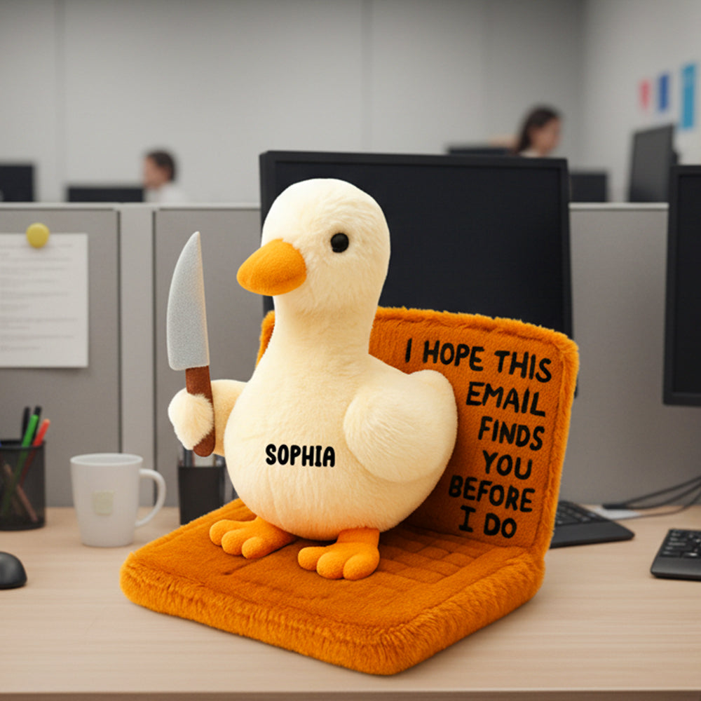 I Hope This Email Finds You Before I Do - Funny Coworker Characters Pillow - Personalized Gifts for Coworkers Pillow PopCulturePrints