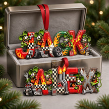Load image into Gallery viewer, Fuel Their Passion - Vintage Speed Fans Name Art Ornament - Personalized Christmas Gift
