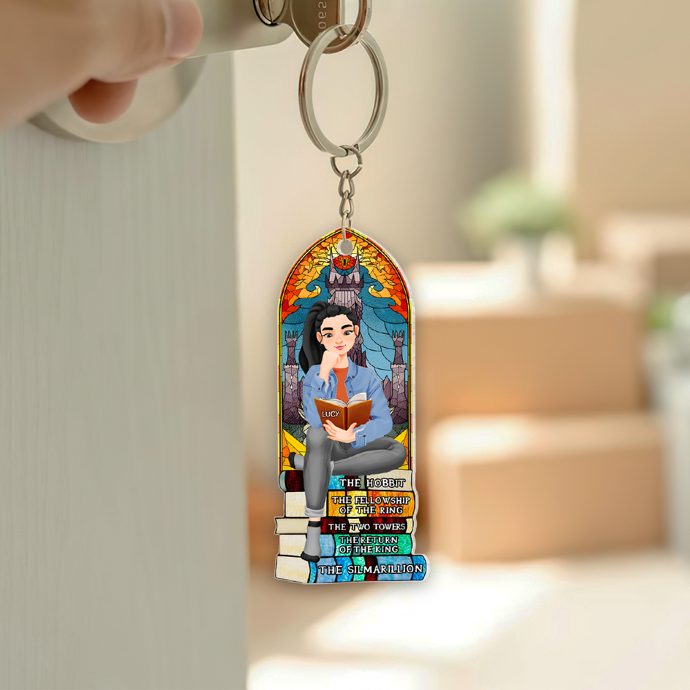 Custom American Football Lover Keychain with Personalized Name and Number Keychains PopCulturePrints