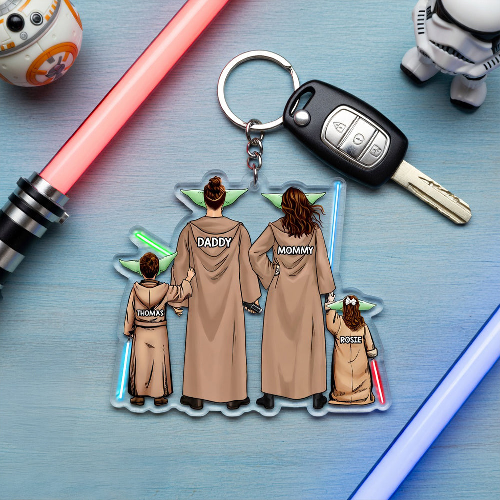 Space Warriors Keychain - Personalize Your Family Adventure Keychains PopCulturePrints
