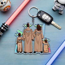 Load image into Gallery viewer, Space Warriors Keychain - Personalize Your Family Adventure Keychains PopCulturePrints
