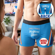 Load image into Gallery viewer, “Game Day Just Got Funnier!” - Hilarious Men's Boxers, Personalize Your Gift for Sport Lovers
