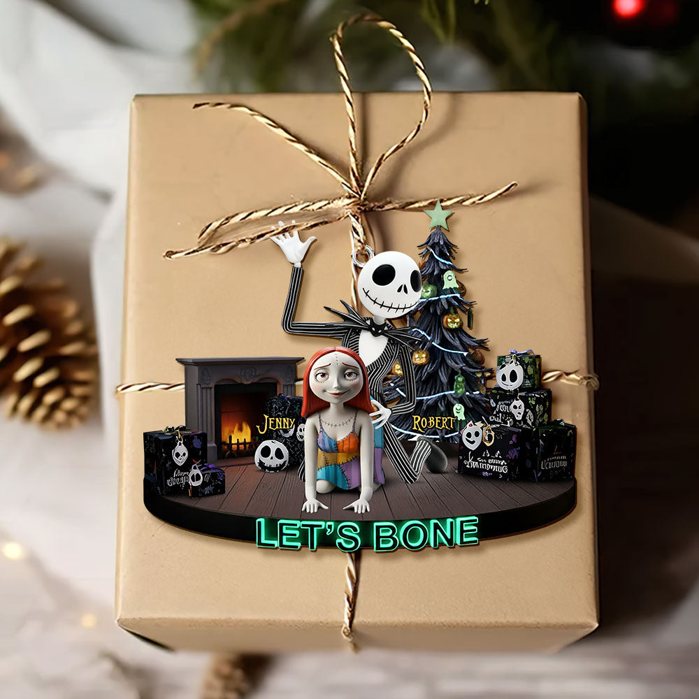 Touch of Love Christmas Ornament - Personalized Gift for Couples Ornament PopCulturePrints