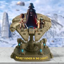 Load image into Gallery viewer, &quot;The Best Father in the Galaxy&quot; - Personalized Acrylic Plaque - Gift for Dad, Grandpa, and More Shaped Plaques PopCulturePrints
