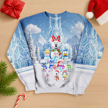Load image into Gallery viewer, &quot;Grandma&#39;s Favorite Characters Unite!&quot; - Personalized Cartoon Characters 3D Sweatshirt - Gift for Grandma, Mom, and Loved Ones AOP Products PopCulturePrints
