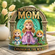 Load image into Gallery viewer, “Celebrate the Legend of Mom” - Personalized Acrylic Plaque - Unique Gift for Mom, Grandma &amp; More! Shaped Plaques PopCulturePrints
