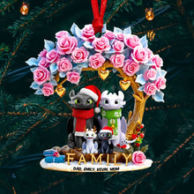 Load image into Gallery viewer, &quot;Celebrate Family Moments with Love&quot; - Personalized Smiling Family Christmas Ornament - Custom Gift for Family and Friends Ornament PopCulturePrints
