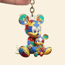 Load image into Gallery viewer, Embrace Love: Personalized Autism Mom Keychain - A Meaningful Gift for Mother&#39;s Day Keychains PopCulturePrints
