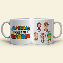 Load image into Gallery viewer, Personalized &#39;My Squad Calls Me Daddio&#39; Coffee Mug Coffee Mug PopCulturePrints
