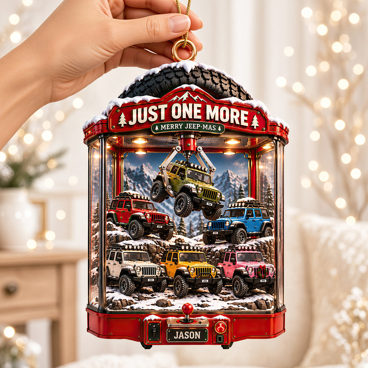 “Just One More Adventure” - Personalized Outdoor Adventure Acrylic Ornament - Perfect Gift for Off-road Lovers