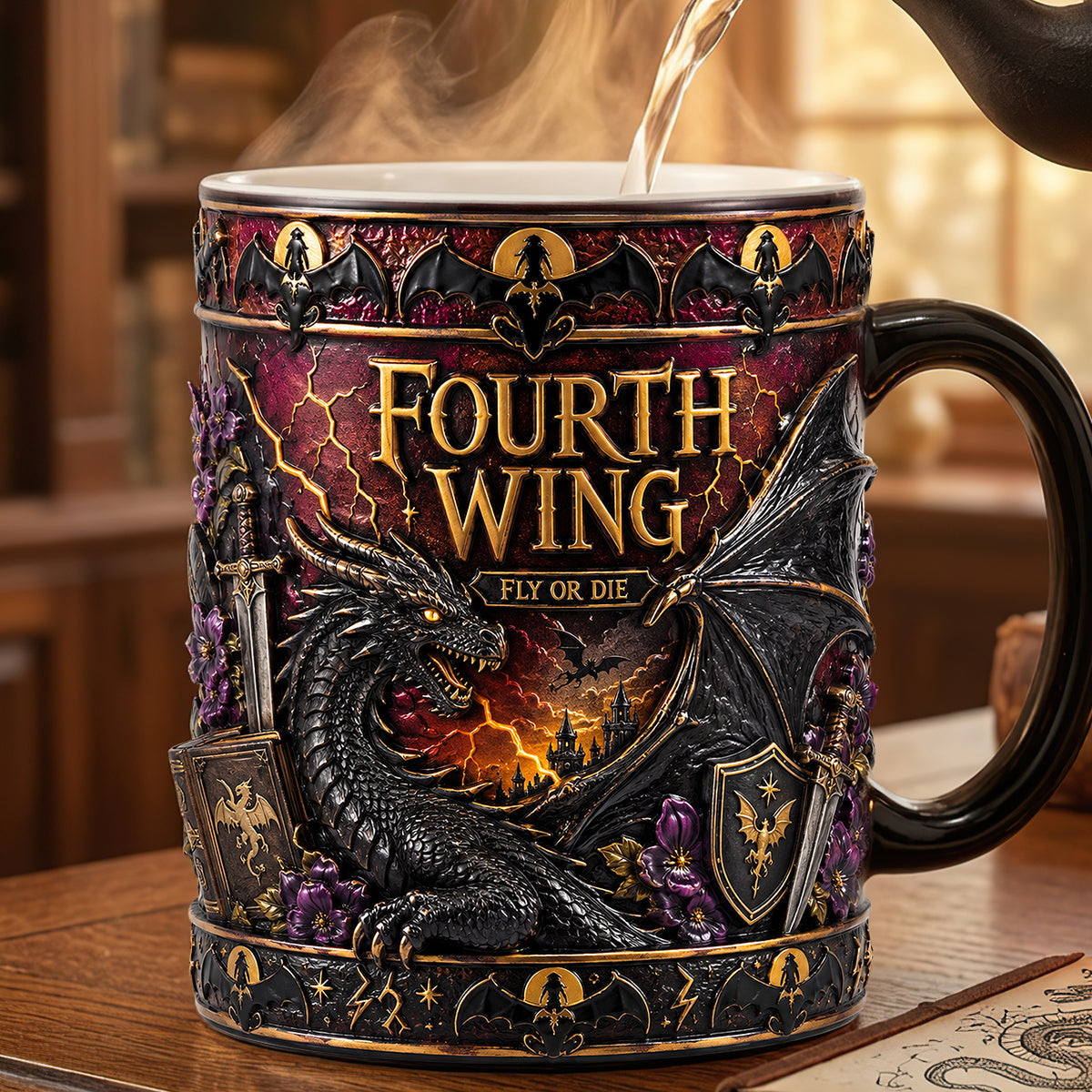 “Unleash Your Imagination” - Epic Fantasy Magic Coffee Mug - Personalized Gift for Book Lovers