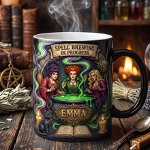 Load image into Gallery viewer, “Brew Up Some Magic!” - Personalized Spooky Brew Magic Mug - Gift for Witch Lovers
