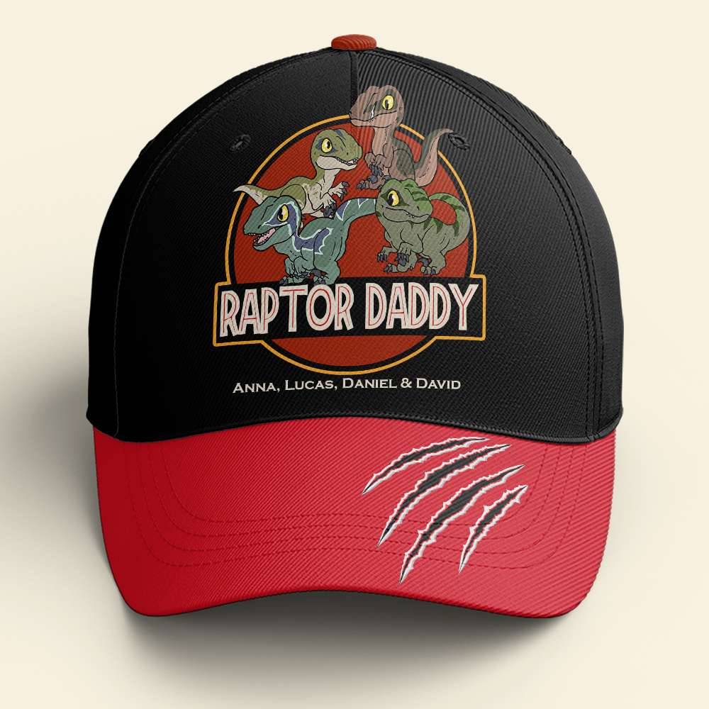 Personalized Raptor Daddy Cap - Custom Father's Day Gift