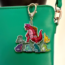 Load image into Gallery viewer, &quot;Your Love Roars!&quot; Customizable Keychain for Mom - Perfect Gift for Grandma and Loved Ones Keychains PopCulturePrints
