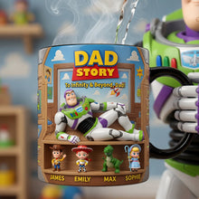 Load image into Gallery viewer, To Infinity &amp; Beyond, Dad! - Funny Astronaut Dad Heat Changing Mug - Personalized Gift for Dads, Grandpas, and More Coffee Mug PopCulturePrints
