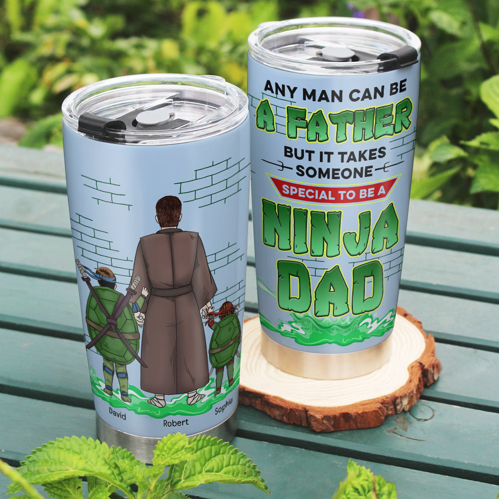 Personalized Ninja Dad Tumbler - Special Father Gift Tumbler Cup PopCulturePrints