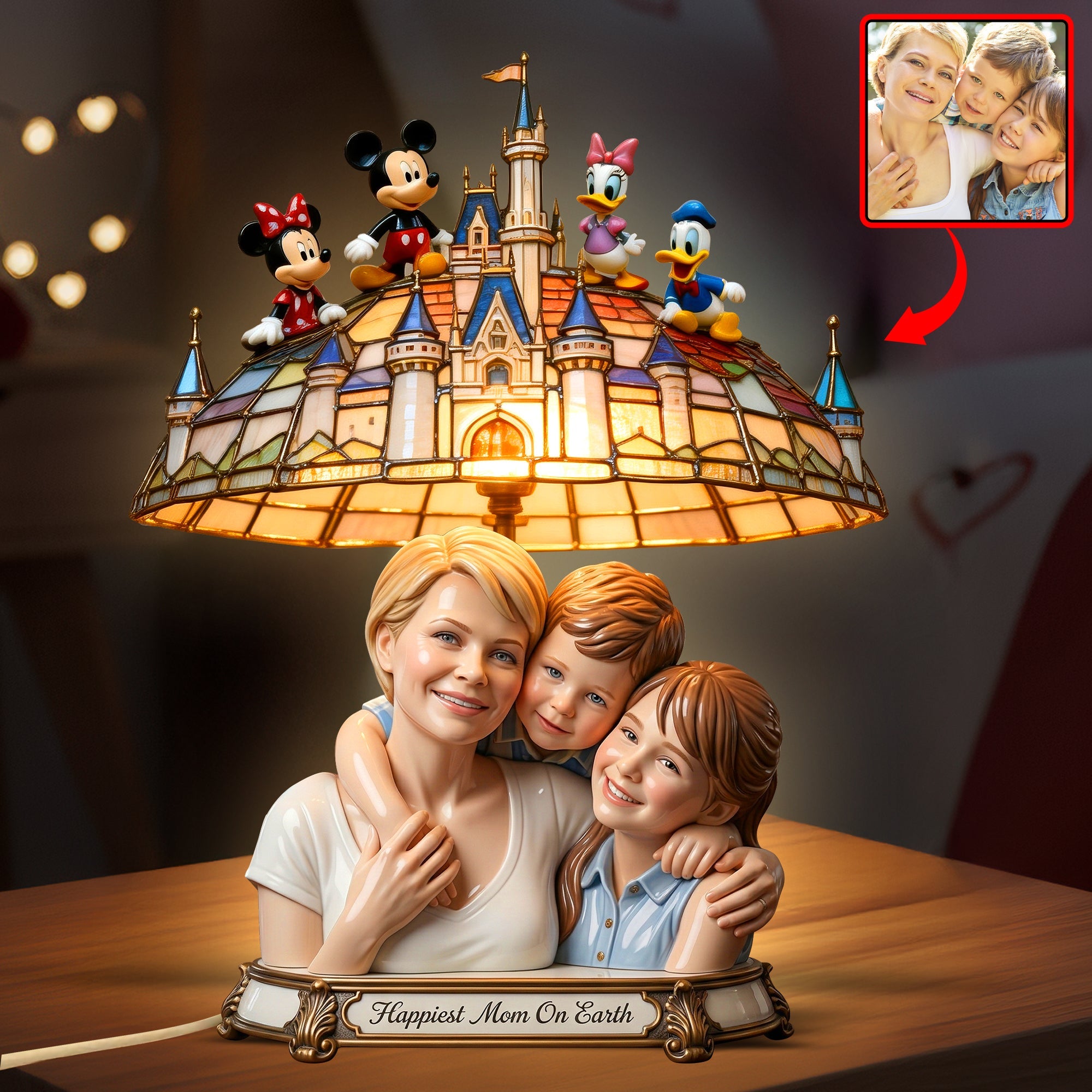 Happiest Mom On Earth - Personalized Mom and Kids Light Box Gifts Light Box PopCulturePrints