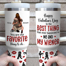 Load image into Gallery viewer, Personalized Couple Tumbler - You Are My Favorite Thing To Do Tumbler Cup PopCulturePrints
