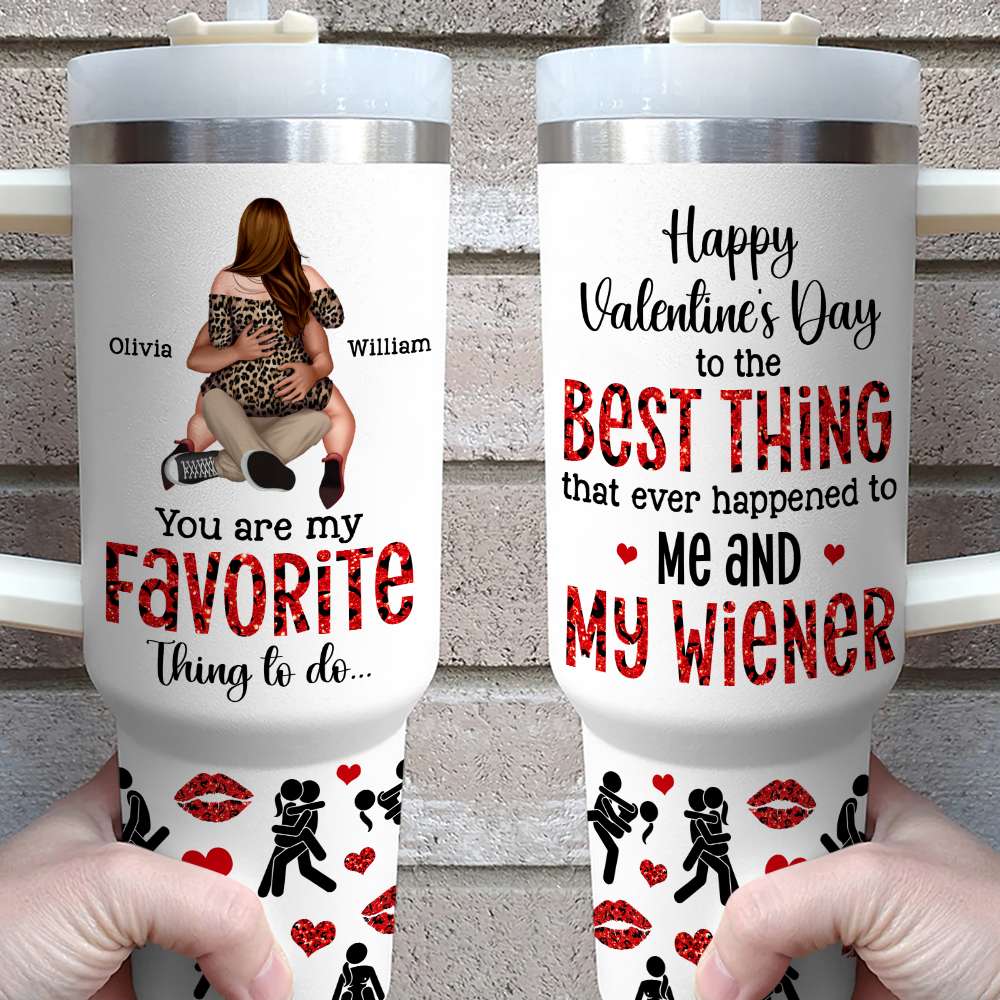 Personalized Couple Tumbler - You Are My Favorite Thing To Do Tumbler Cup PopCulturePrints