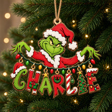 Load image into Gallery viewer, Bring Joy this Christmas with Personalized Playful Name Art String Ornament - Custom Gift for Family and Friends
